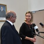 Abdelkader Messahel recevant Federica Mogherini à Alger. D. R.